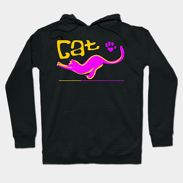 cute cat gift Hoodie by bloomroge